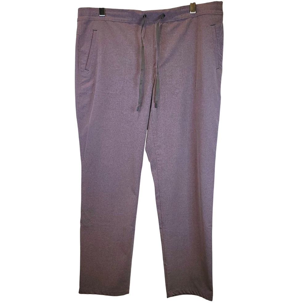 Eddie‎ Bauer Hiking Pants Pull-On Womens Sz XL Pink Purple Lightweight Pockets
